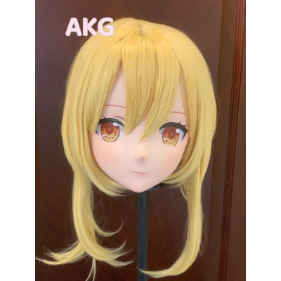 (AL11) Customize Character ‘Ayaka‘ Female/Girl Resin Half/ Full Head With Lock Cosplay Japanese Anime Game Role Kigurumi Mask